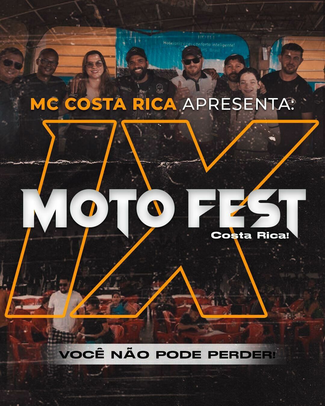 Imagem de compartilhamento para o artigo Costa Rica recebe 9ª edição do Motofest com shows, gastronomia e motociclismo da MS Todo dia